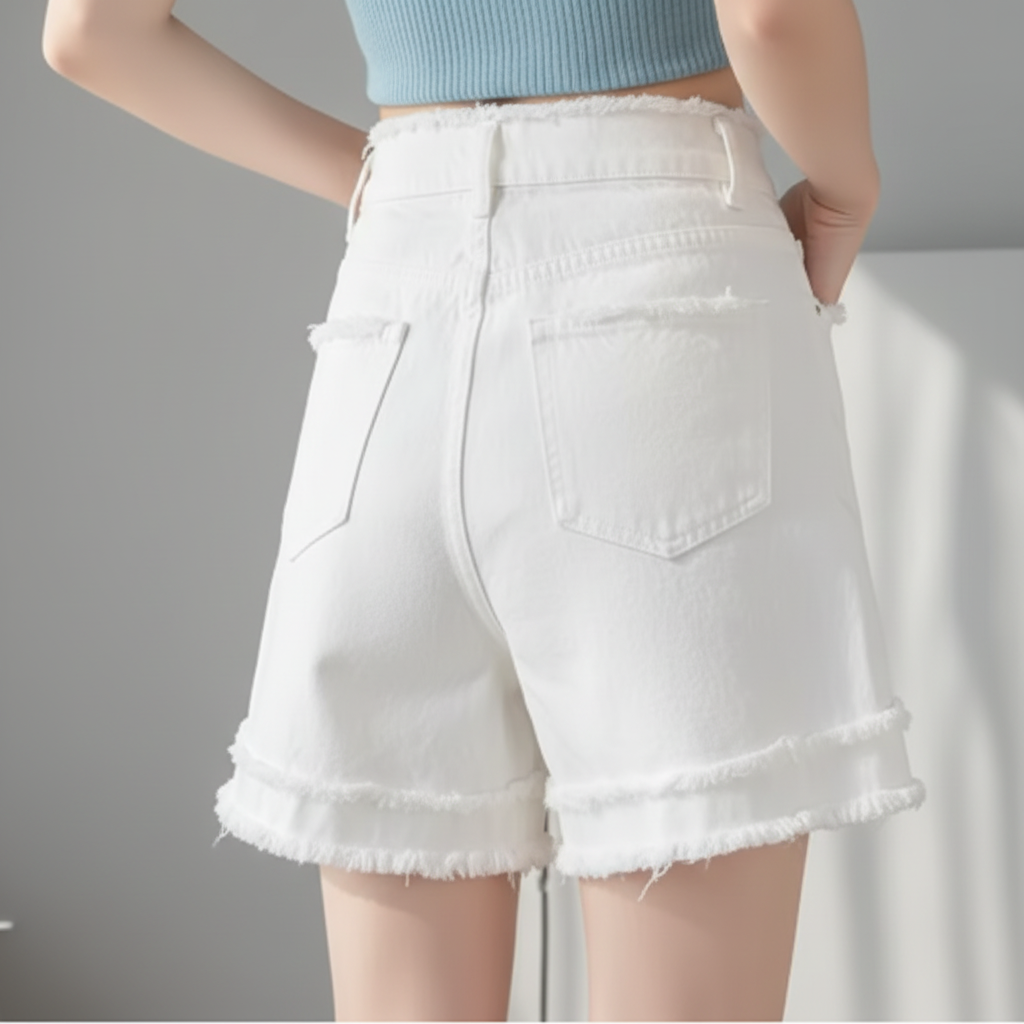 Shorts de Denim Chic - LÚVORA