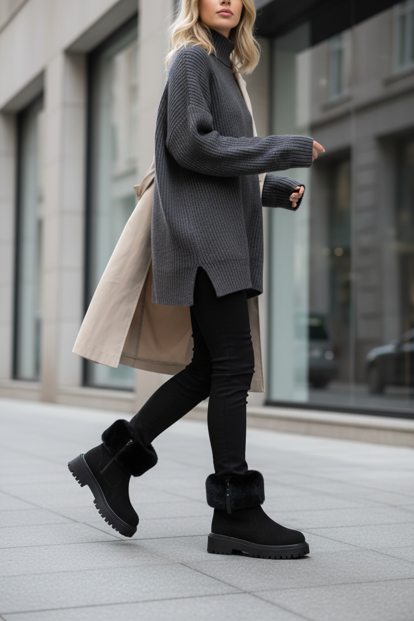 Botines Cortos de Invierno Elegantes - LÚVORA