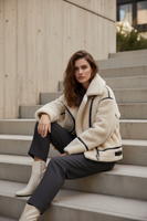 Chaqueta de Moto de Piel Sintética - LÚVORA