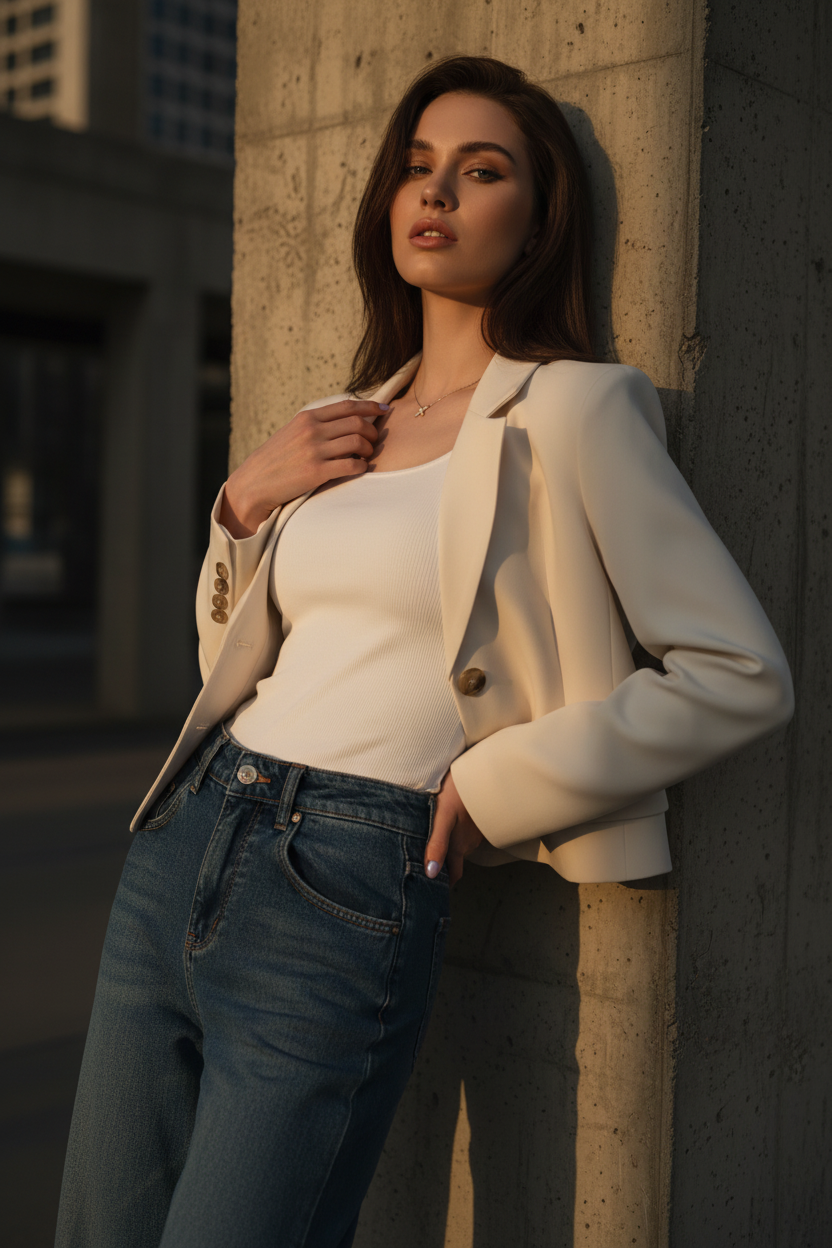 Blazer Corto Chic para Cada Ocasión - LÚVORA