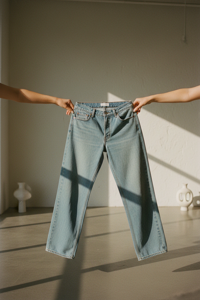 Pantalones Vaqueros Anchos Vintage Chic - LÚVORA