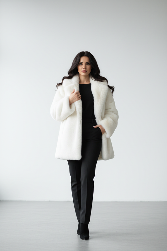 Abrigo de Piel Sintética Elegante y Acogedor - LÚVORA