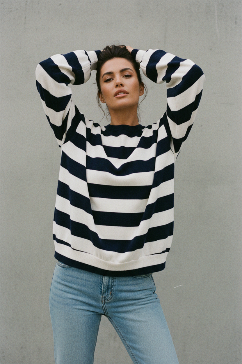 Top Esencial de Rayas Otoñales - LÚVORA