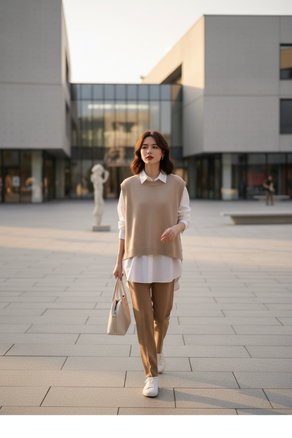 Chaleco de Lana Merino Elegante - LÚVORA