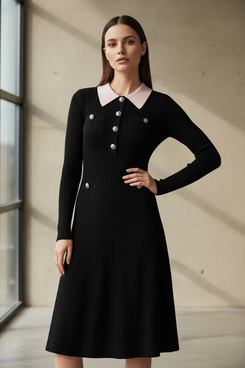 Vestido Mini de Punto Premium - LÚVORA