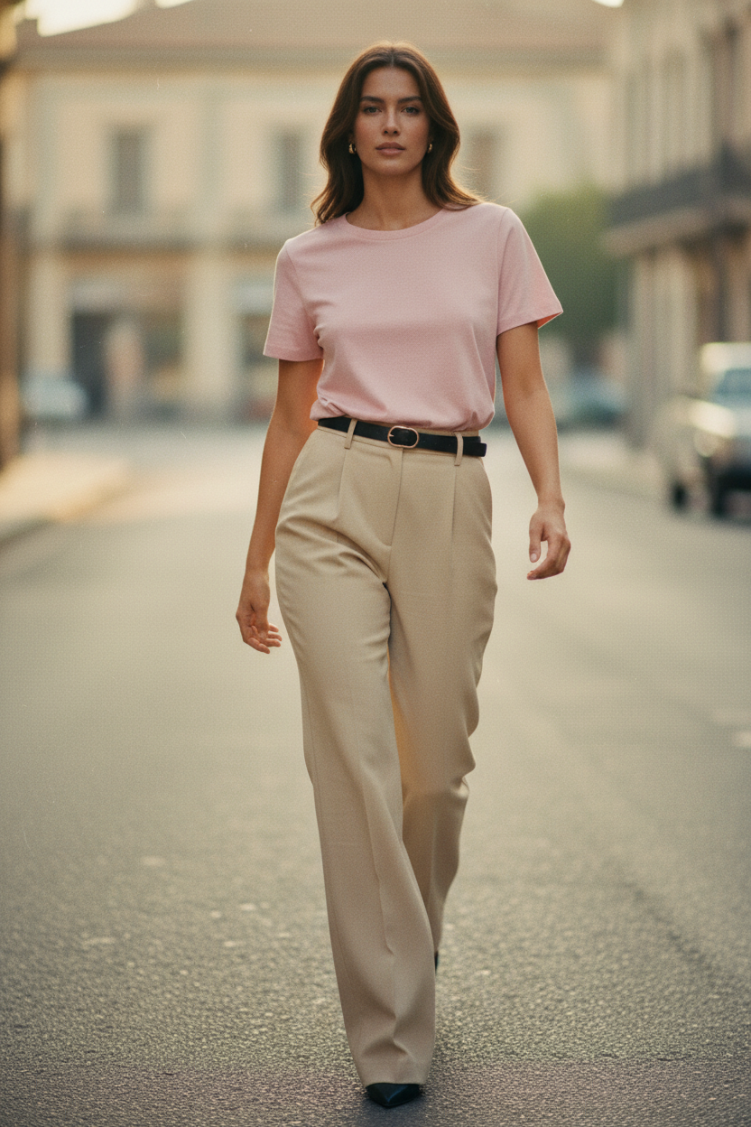 Camiseta 100% Algodón Casual Chic - LÚVORA