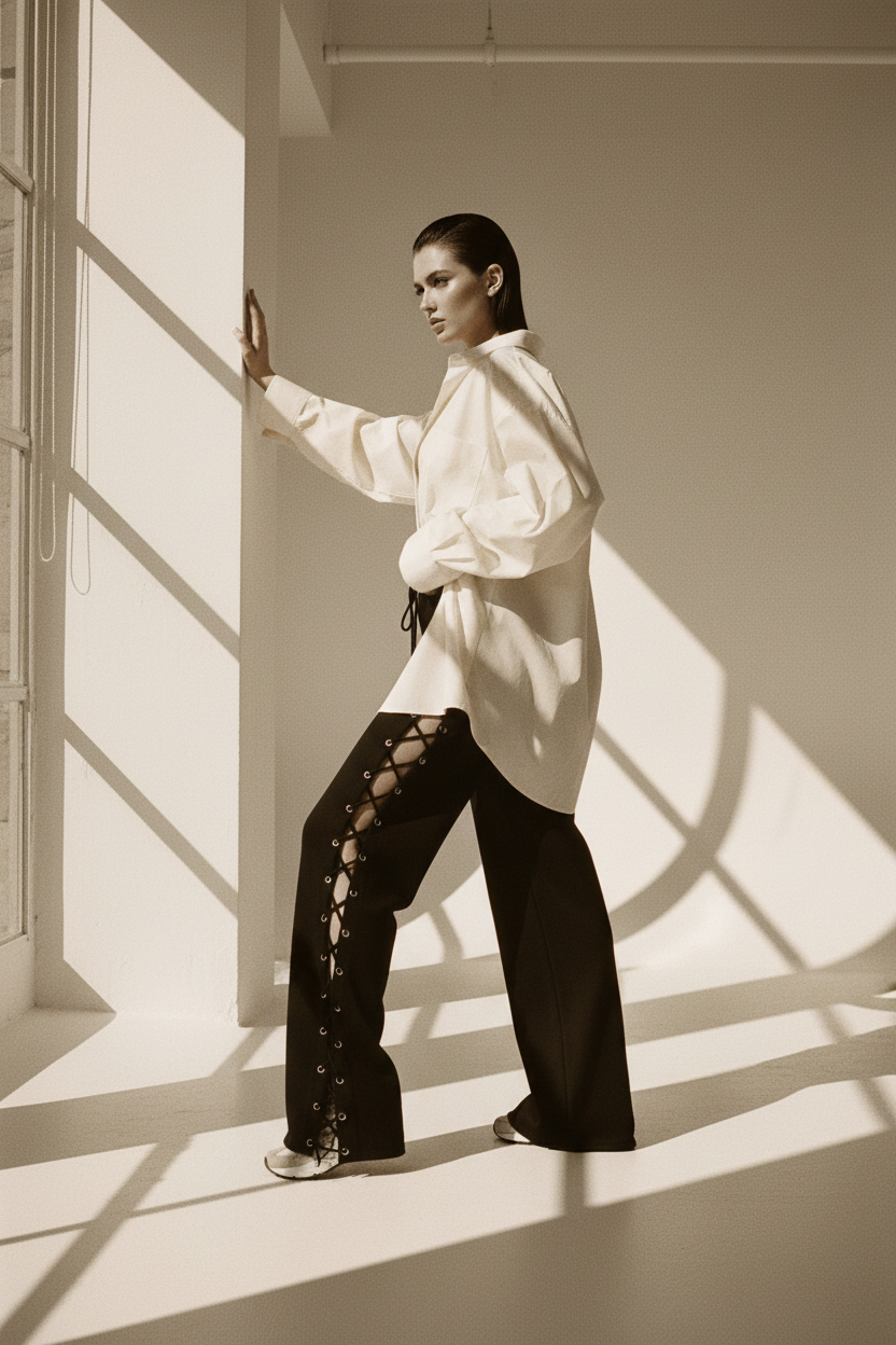 Pantalón Urbano con Cintura Bandage - LÚVORA