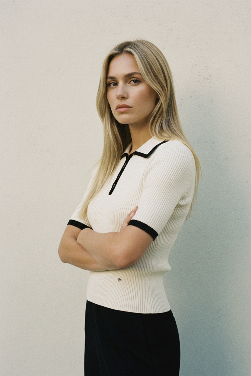 Top de Punto Color Block Sofisticado - LÚVORA