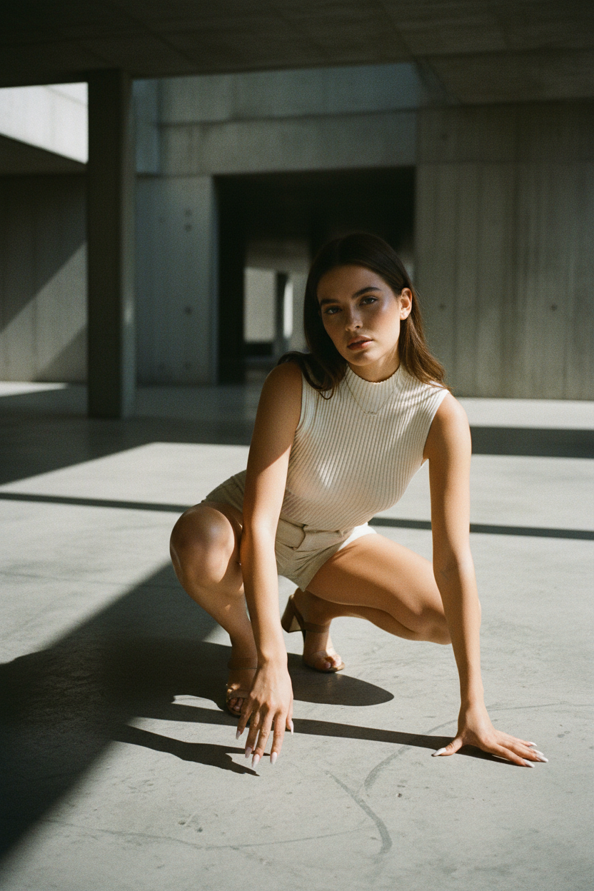 Top Esencial de Punto Cuello Alto - LÚVORA