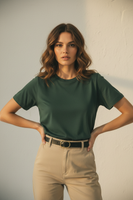 Camiseta 100% Algodón Casual Chic - LÚVORA