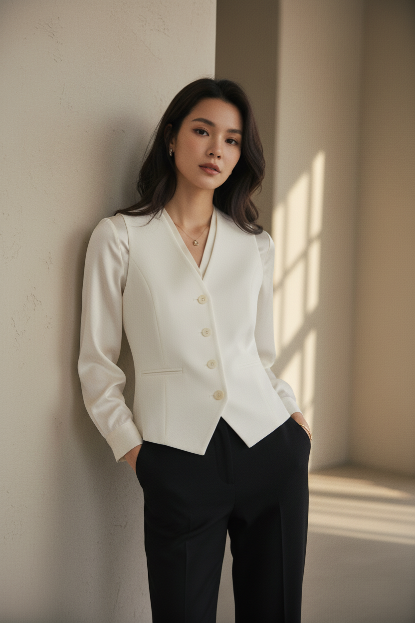 Chaleco Elegante de Oficina Mujer - LÚVORA