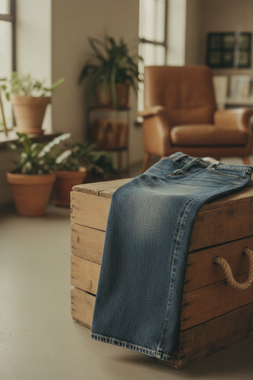 Pantalones Vaqueros Anchos Vintage Chic - LÚVORA