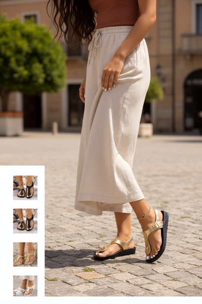 Sandalias Planas Ajustables de EVA Elegantes - LÚVORA