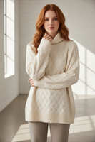 Suéter de Lana Merino con Cuello - LÚVORA