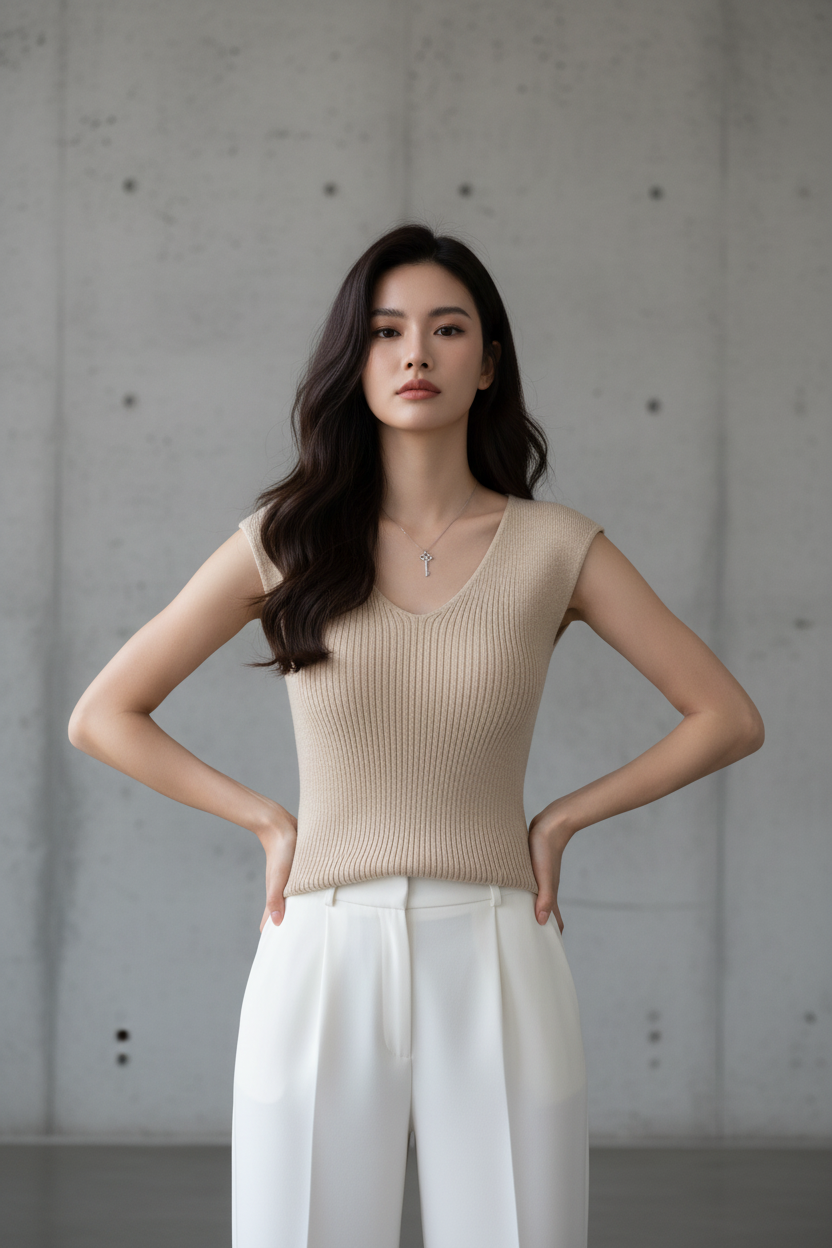 Camiseta de punto de manga corta - LÚVORA