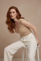 Camiseta de punto de manga corta - LÚVORA