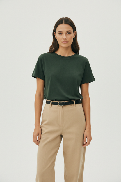 Camiseta 100% Algodón Casual Chic - LÚVORA