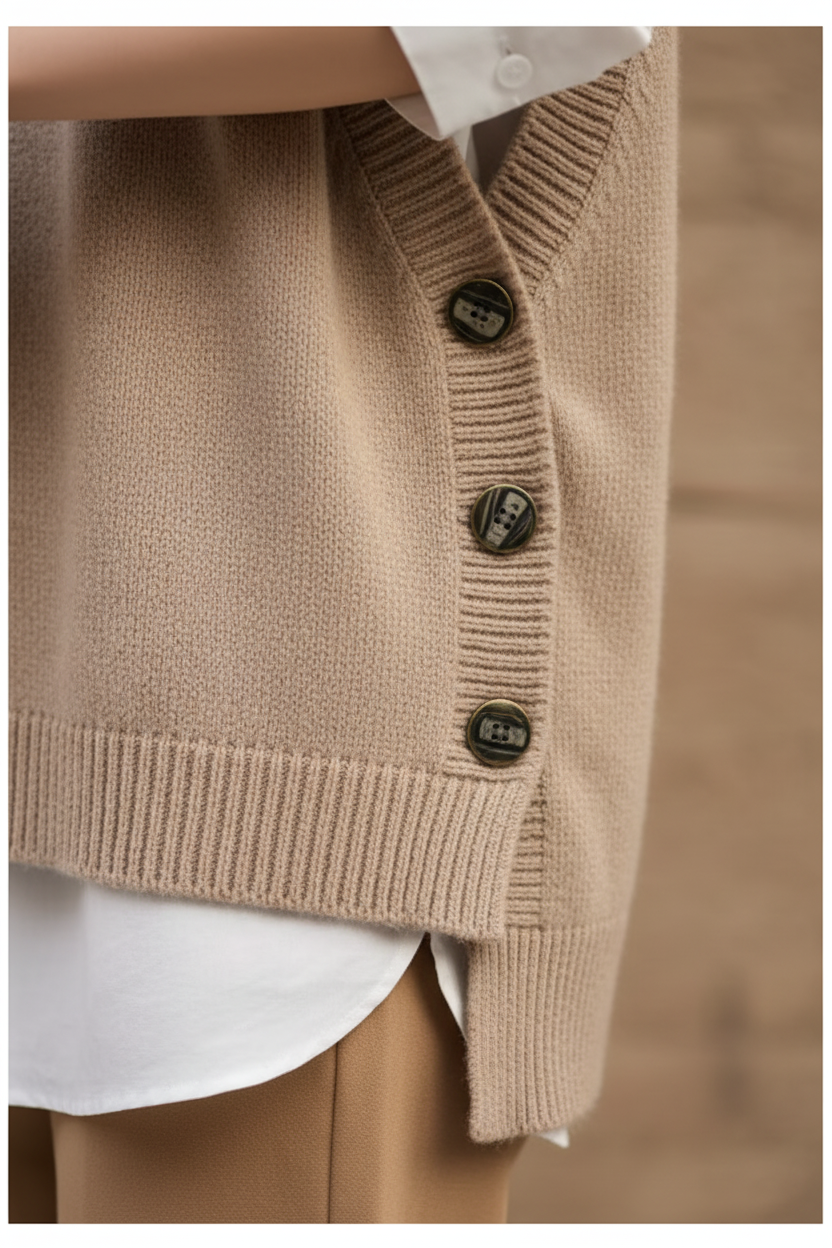 Chaleco de Lana Merino Elegante - LÚVORA