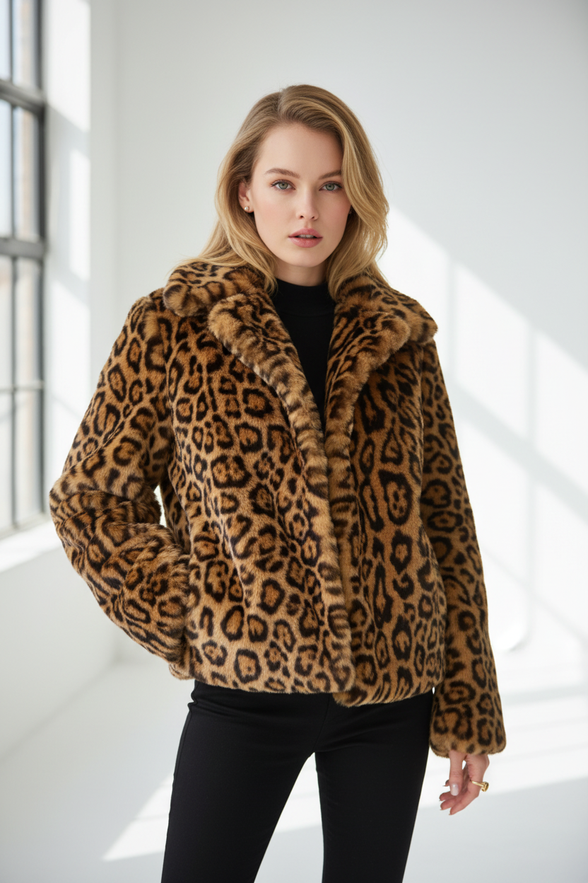 Abrigo de Piel Sintética Elegante y Acogedor - LÚVORA