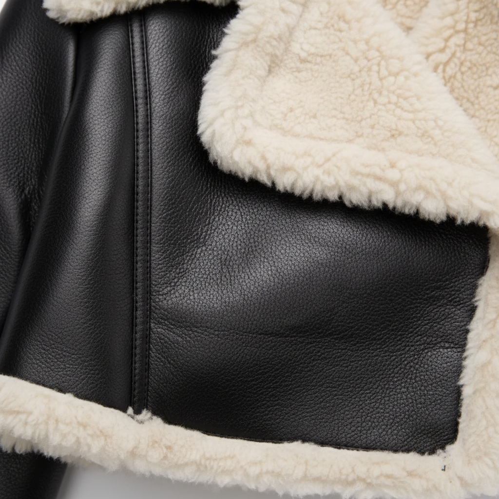 Chaqueta de Cuero Sintético Vintage - LÚVORA