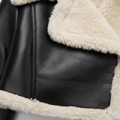 Chaqueta de Cuero Sintético Vintage - LÚVORA