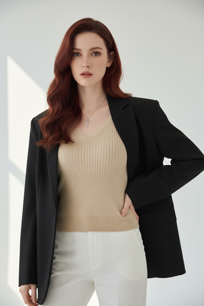 Camiseta de punto de manga corta - LÚVORA