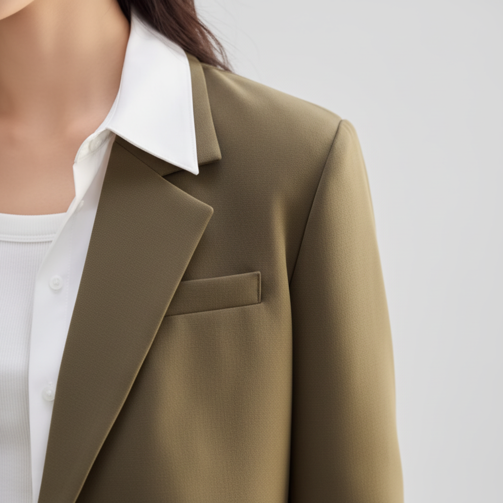 Blazer Chic de Mujer con Botón Perla - LÚVORA