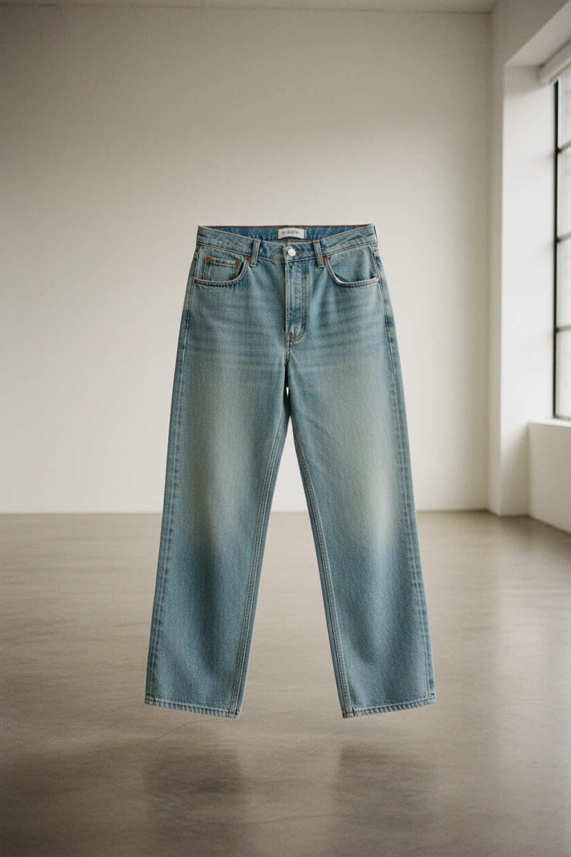 Pantalones Vaqueros Anchos Vintage Chic - LÚVORA