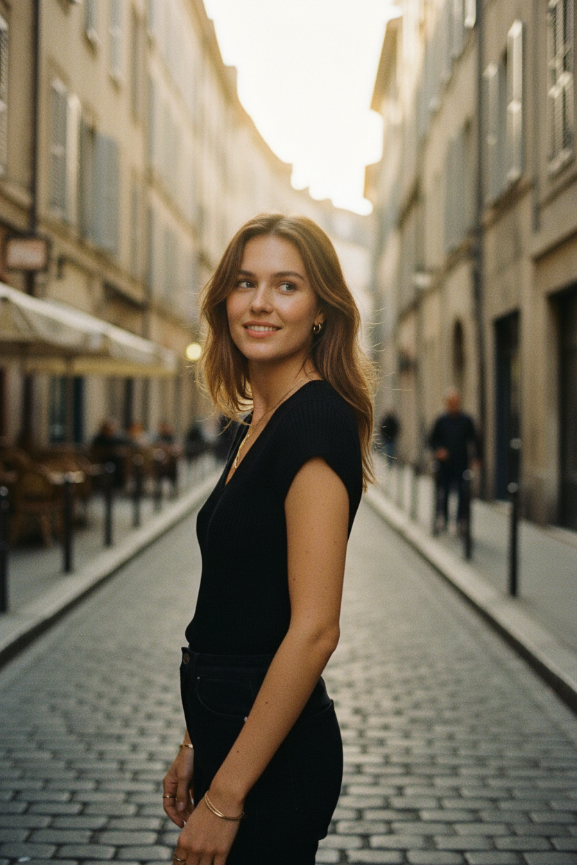 Remera de Punto Fino Estilizador - LÚVORA