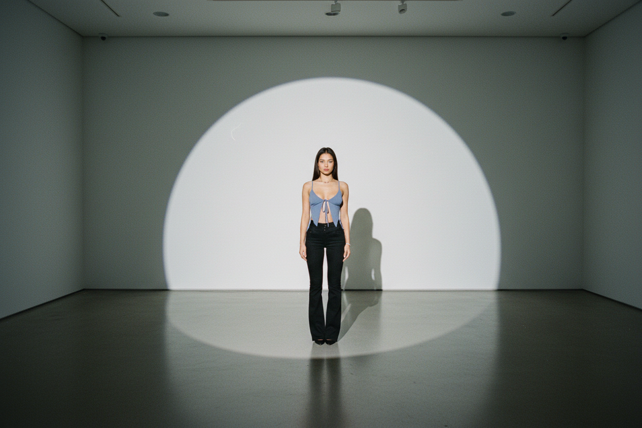 Top Chaleco Crop con Lazo Frontal - LÚVORA