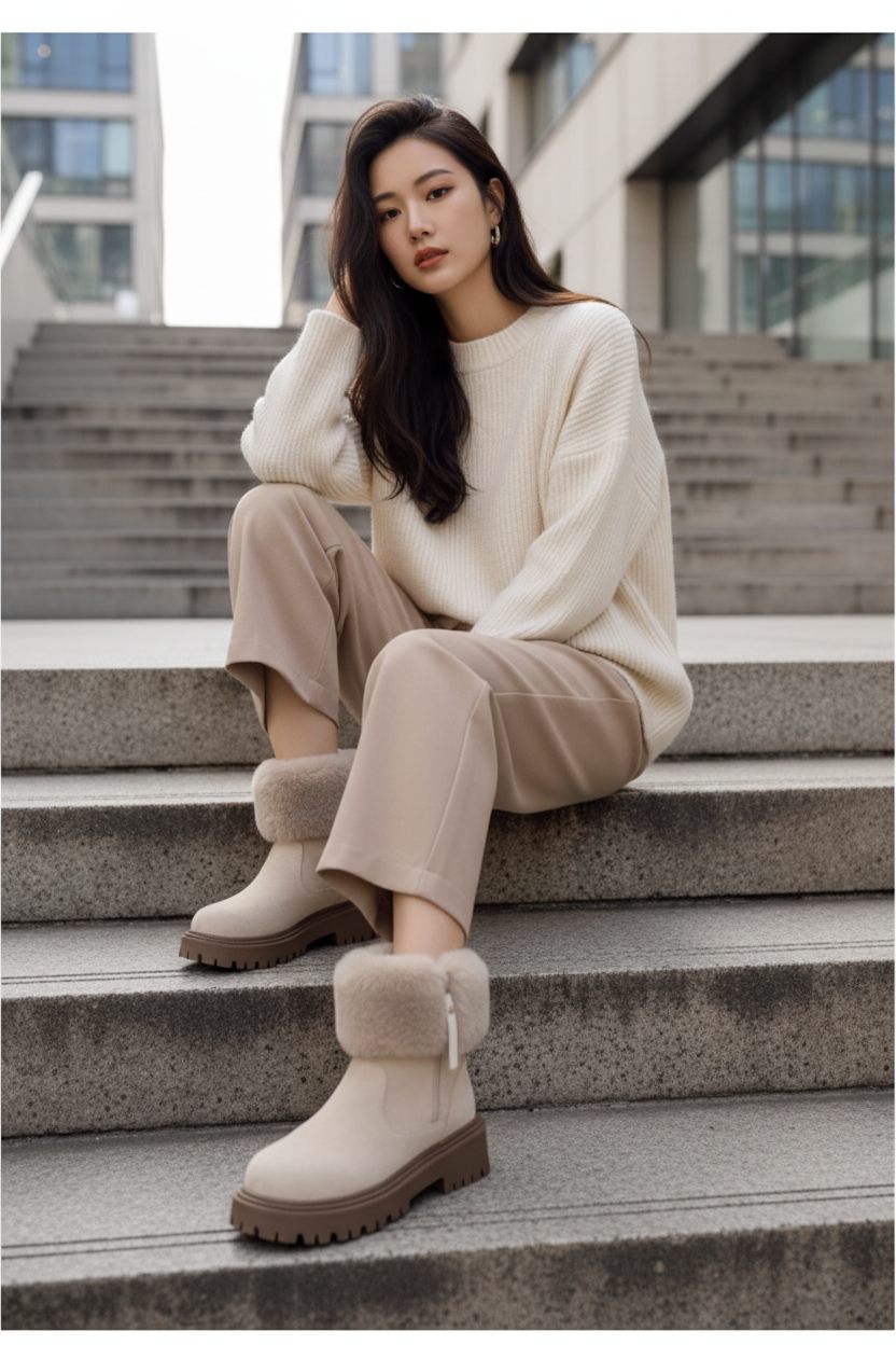 Botines Cortos de Invierno Elegantes - LÚVORA