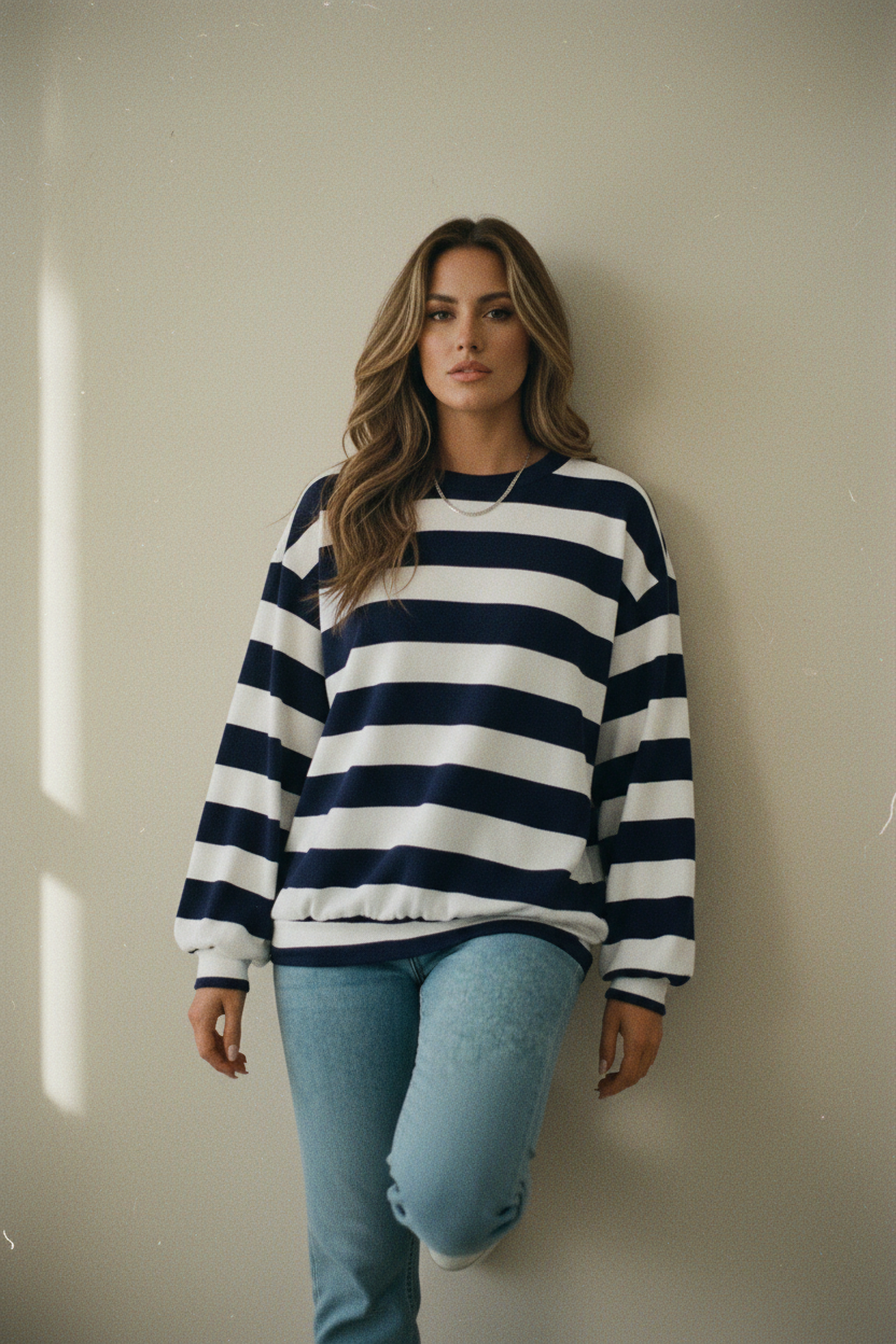 Top Esencial de Rayas Otoñales - LÚVORA