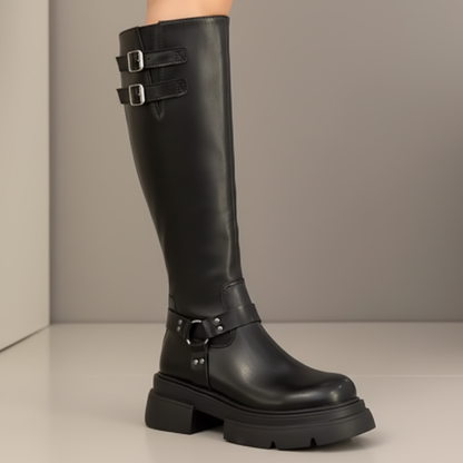 Botas Elegantes de Cuero hasta la Rodilla - LÚVORA