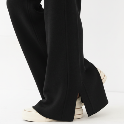 Pantalones de Cachemira de Pierna Ancha - LÚVORA