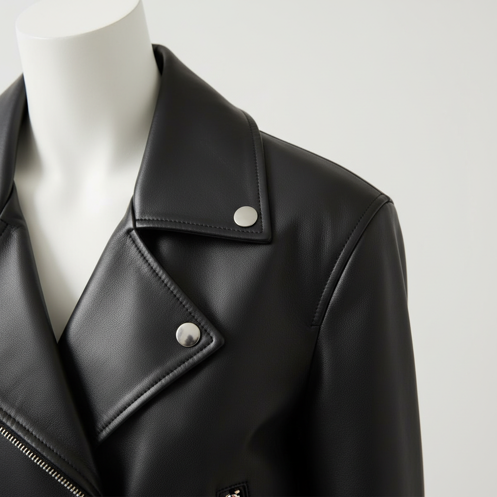 Chaqueta de Cuero Roja Elegante - LÚVORA