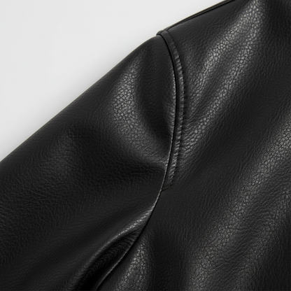 Chaqueta de Cuero Roja Elegante - LÚVORA