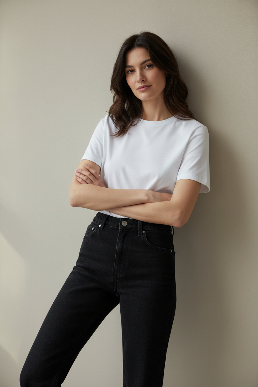 Camiseta Esencial Premium 100% Algodón - LÚVORA