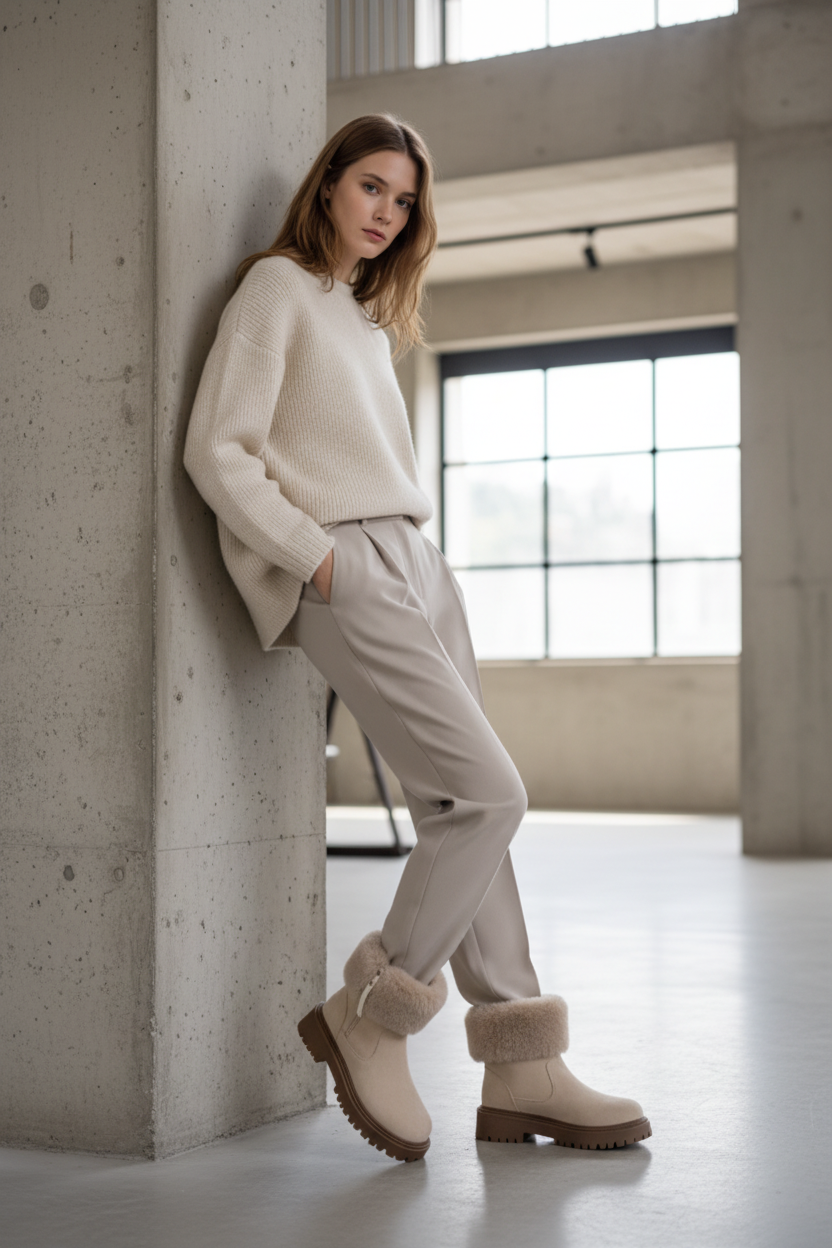 Botines Cortos de Invierno Elegantes - LÚVORA