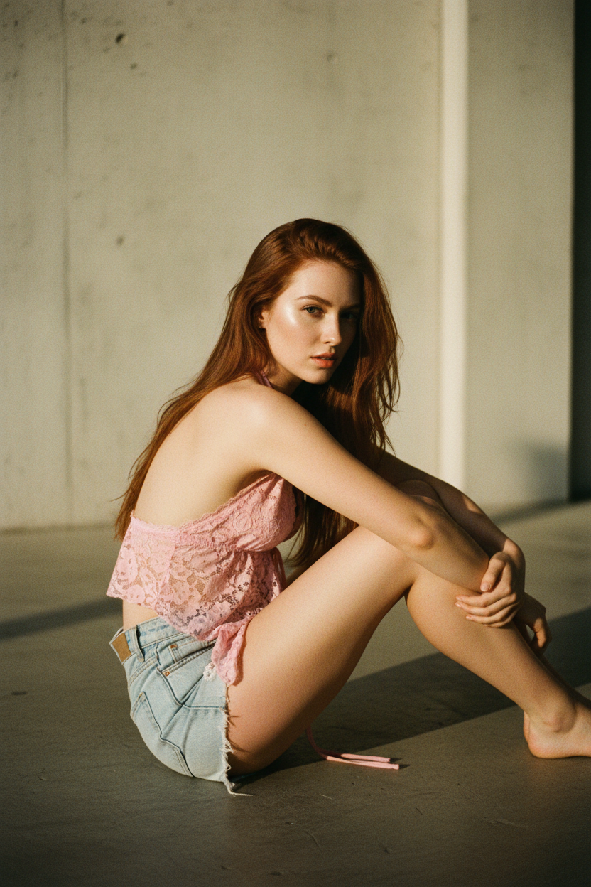 Top Crop Sexy con Volantes de Encaje - LÚVORA