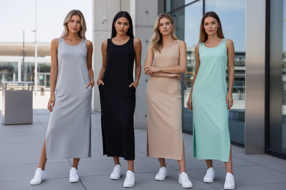 Vestido Midi Sin Espaldas con Encaje - LÚVORA