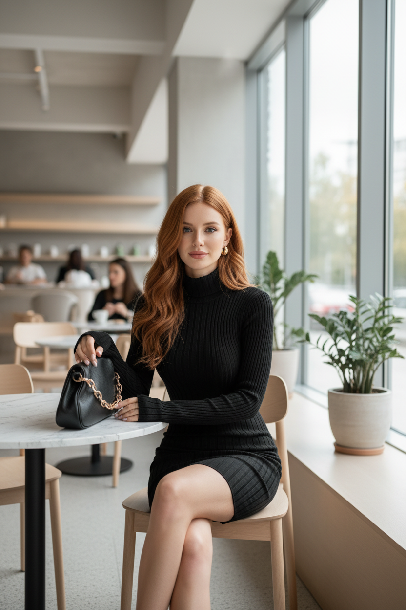 Vestido Tricot Elegante de Otoño - LÚVORA