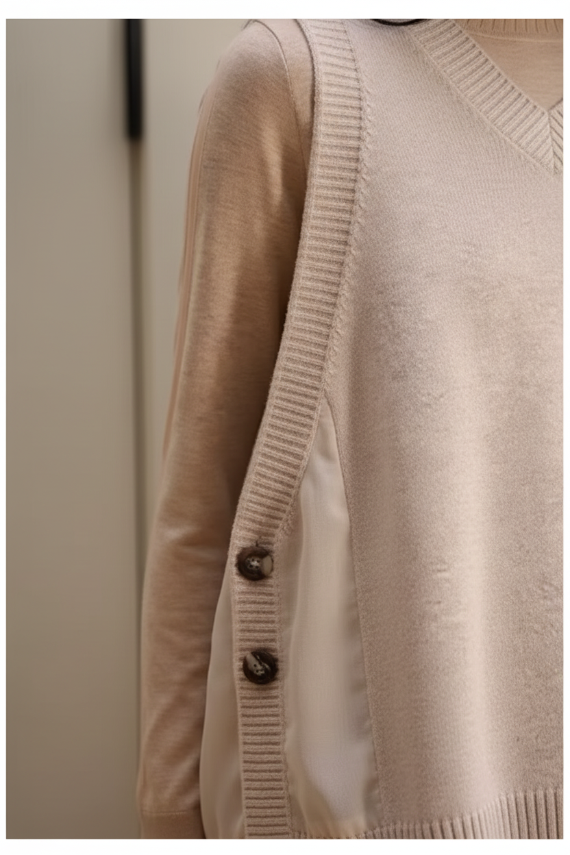 Chaleco de Lana Merino Elegante - LÚVORA