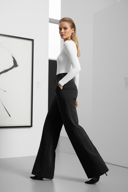 Pantalones Elegantes de Talle Alto - LÚVORA