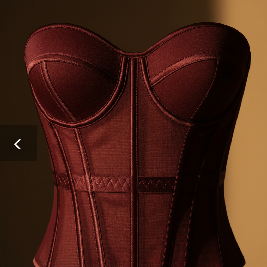 Corset de Gasa con Diseño Fishbone - LÚVORA