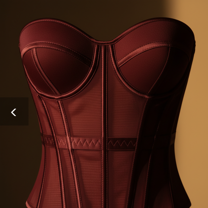 Corset de Gasa con Diseño Fishbone - LÚVORA