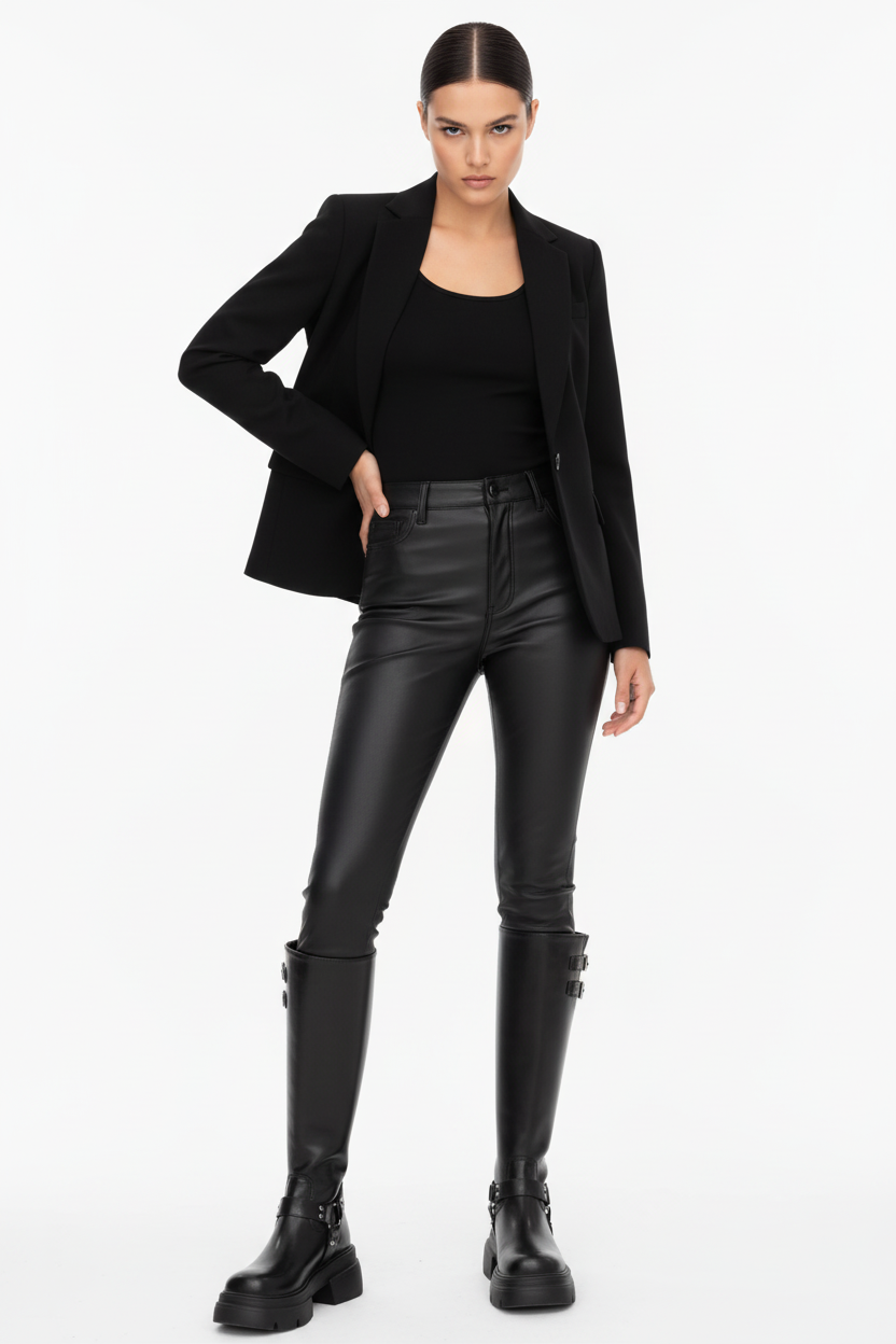 Botas Elegantes de Cuero hasta la Rodilla - LÚVORA