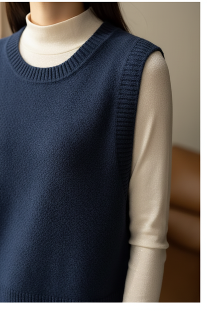 Chaleco de Lana Merino Elegante - LÚVORA