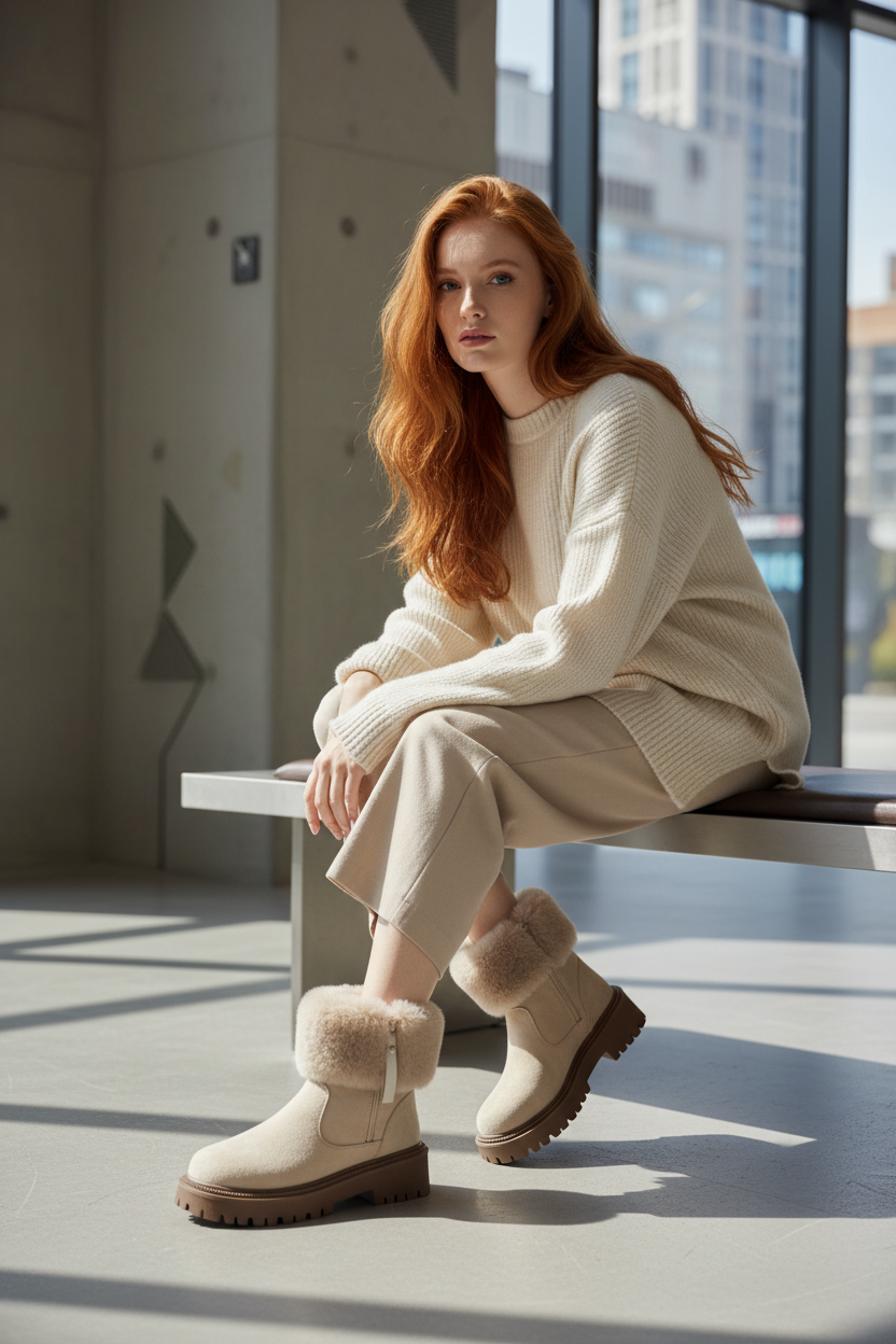 Botines Cortos de Invierno Elegantes - LÚVORA