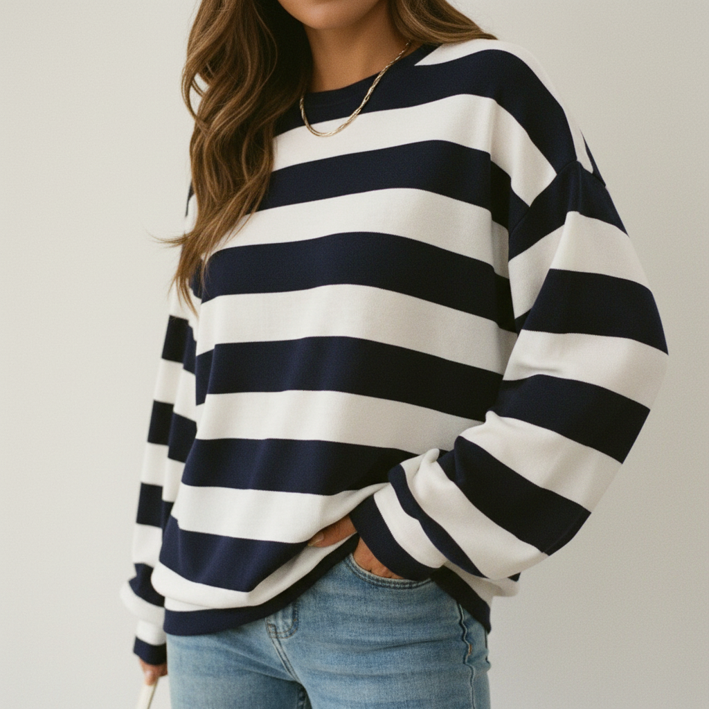 Top Esencial de Rayas Otoñales - LÚVORA