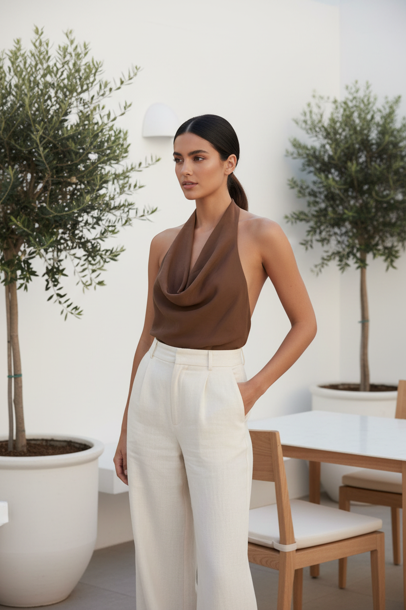 Camiseta Sin Espalda Chic y Versátil - LÚVORA